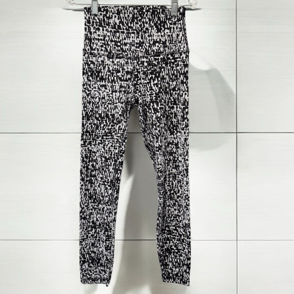 Lululemon Align Pant II Urban Block Ice Grey Black Leggings